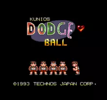 Image n° 1 - screenshots  : Kunio-kun no Dodge Ball - Zenin Shuugou!